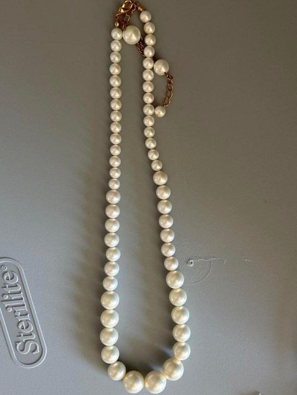 Faux Pearl Strand Necklace Costume Jewelry Classic